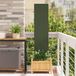 Écran de confidentialité de jardin vert olive 32 x 140 cm Acier laminé à froid