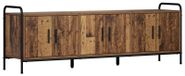 Meuble TV bois vieilli 146 x 33 x 50 cm