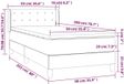 vidaXL Boxspringbed met matras, grijs, 90x200 cm, kunstleer