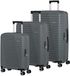 American Tourister Roadrush Trolley Set A Charcoal Grey grijs 77cm
