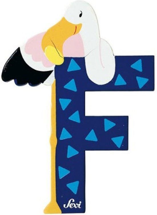 Sevi Dieren Letter F - Kleurrijk