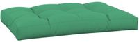 vidaXL Palletkussen 120x80x12 cm stof groen