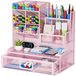 Organisateur de bureau avec 12 compartiments et tiroirs - Multifonctionnel pour la maison et le bureau