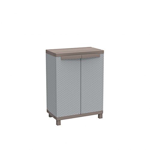 Terry C-rotan 680 kast met twee deuren in rotan-look - 68 x 39 x 91,5 cm