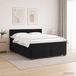 Maison Exclusive - Lit boxspring exclusif avec matelas et éclairage LED, couleur noire, dimensions 140 x 190 cm, revêtement en velours