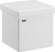 Casaria Poef met Opbergruimte - 38x38x38cm 40L Kunstleer – Wit