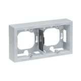 LEGRAND, SEANO opbouwbehuizing 2-voudig gelakt aluminium 765299