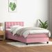 Maison Exclusive - Sommier à lattes de lit avec matelas rose 80x220 cm velours