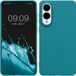 kwmobile hoesje geschikt voor Samsung Galaxy S25 Edge - Back cover in mat petrol