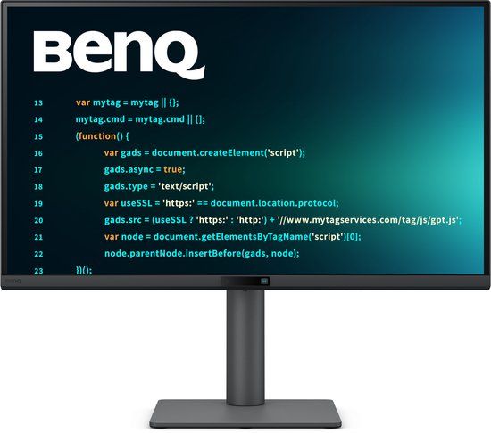 BenQ RD270Q – 27” QHD IPS Monitor – 144Hz – Nano Matte – USB‑C 65W – Programmeer‑ & Werkmonitor