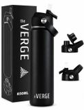 The Verge® Luxe RVS Drinkfles 650 ML Zwart