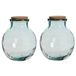 Mica Decorations Olly Vaas - 21 x 25 cm - Transparant - Verre Recyclé - Avec Couvercle avec orifice de remplissage
