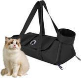 Merkloos / Sans marque Wan GmbH Draagtas Katten - Reistas Huisdier - Veilig Vervoer - Krasbestendig Materiaal - 24.9L x 22.3B - Zwart