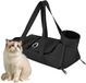 Merkloos / Sans marque Wan GmbH Draagtas Katten - Reistas Huisdier - Veilig Vervoer - Krasbestendig Materiaal - 24.9L x 22.3B - Zwart