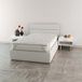 Topper MB HOME ITALY Topper gewatteerd met elastische banden, kasjmier, Frans bed 120 x 195 cm