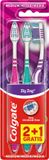 Colgate Tandenborstel Zig Zag Medium 3 Onderdelen Blauw;Roze;Paars
