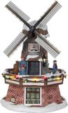 Luville Tourist Mill Adapter Included Kersthuisjes & Kerstdorpen