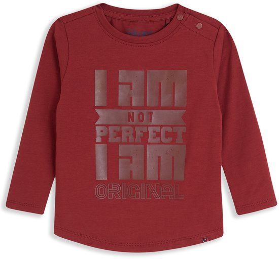 4PRESIDENT Gilbert Red 110 T-shirt Kinderen Korte mouw Ronde hals Katoen Elastaan Aansluitend Casual Unisex