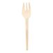 100 stuks - messen/vork, 13,7 cm, natuurlijk hout