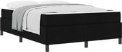 vidaXL Boxspring Bed Zwart Stof 140 x 200 cm