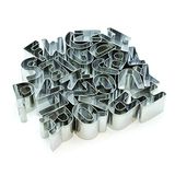 LILY COOK KP5130 Emporte-pièce forme Alphabet Inox Argent 2,40 x 2,40 x 2 cm 24 pièces
