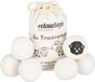Relaxdays 48 x Boules de séchage XXL - Boules de séchage en laine de mouton blanche