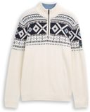 Tom Tailor Homme Pull Offwhite Fair Isle Design M