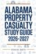 ALABAMA PROPERTY AND CASUALTY STUDY GUIDE 2026–2027