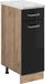 Vicco R-Line Keukenonderkast – 30 cm WB Marmer Zwart hoogglans