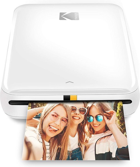 Kodak Step Instant Photo Printer met Bluetooth/NFC, 5,1 x 7,6 cm ZINK-fotopapier en KODAK-app voor iOS en Android 2x3 (Wit)