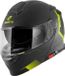 Bogotto H271 Wayke Systeemhelm Zwart/Grijs/Fluoriserend geel Maat XL
