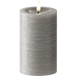LED Bougie pilier Ø7,5 x 12,5 cm Gris
