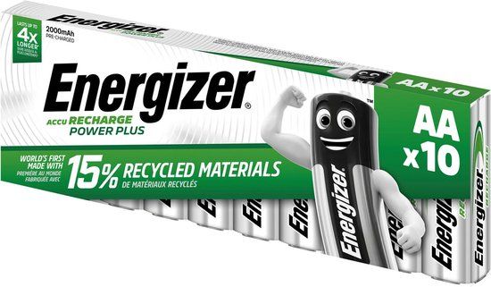 Energizer AA Oplaadbare Batterijen - 10 stuks