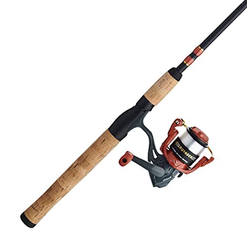 SHAKESPEARE Shakespeare Crusader Spinning Reel en Hengel Combo, Rood/Zwart/Kurk