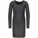 ONLY KIDS ONLY GIRL bodycon midi jurk met glitters - zwart/zilver