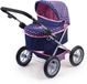 Bayer Design Poppenwagen Trendy - Blauw en Roze - Wandelwagen voor Babypoppen - 3+ jaar
