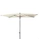 Aktive 62351 Uv30 Parasol inclinable rectangulaire pour balcon 200x125 cm beige