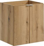 AC-Déco Coast Badkamermeubel onder de wastafel, 50 cm breed, eikenhout, met 2 deuren en soft-close sluiting