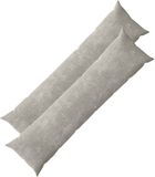 vidaXL - Kussensloop - 2 st - HEERLEN - Lichtgrijs - 40 x 145 cm - Chenille Stof