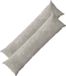 vidaXL - Kussensloop - 2 st - HEERLEN - Lichtgrijs - 40 x 145 cm - Chenille Stof