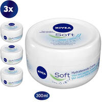 NIVEA Crème Soft Pot bodycrème - 3x 300 ml - Voordeelverpakking