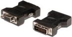 ASSMANN Electronic DVI-I (Dual link) to VGA (D-Sub) female adapter, black, 1 piece
