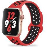 ShieldCase Apple Watch silicone sport+ band (rood/zwart)