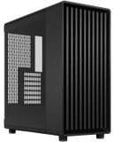 Fractal Design PC-behuizing ATX North Momentum Edition FD-C-NOR1C-05, voorpaneel in zwarte eikenhoutlook, USB-C, ruimte voor grafische kaarten tot 355mm, zwart