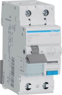 Hager Aardlekautomaat 1P+N 6kA B-32A 30mA type A QuickConnect ADS932D