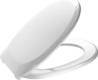MKW Toilet Seat with Lid, Quick Release Hinges, White
