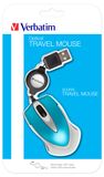 Verbatim Go Mini USB muis - Caribisch blauw