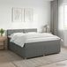 Maison Exclusive - Lit Boxspring avec matelas gris foncé 160 x 200 cm tissu