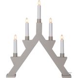 Star Trading 211-05 Figurine de décoration lumineuse 5 ampoules à incandescence 15W Rouge