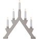 Star Trading 211-05 Figurine de décoration lumineuse 5 ampoules à incandescence 15W Rouge